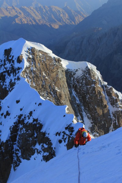 Rob Gleich on the Summit Ridge. (Photo: Ryan Stolp)